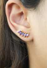 Load image into Gallery viewer, nantes stone earrings Bombay Sunset
