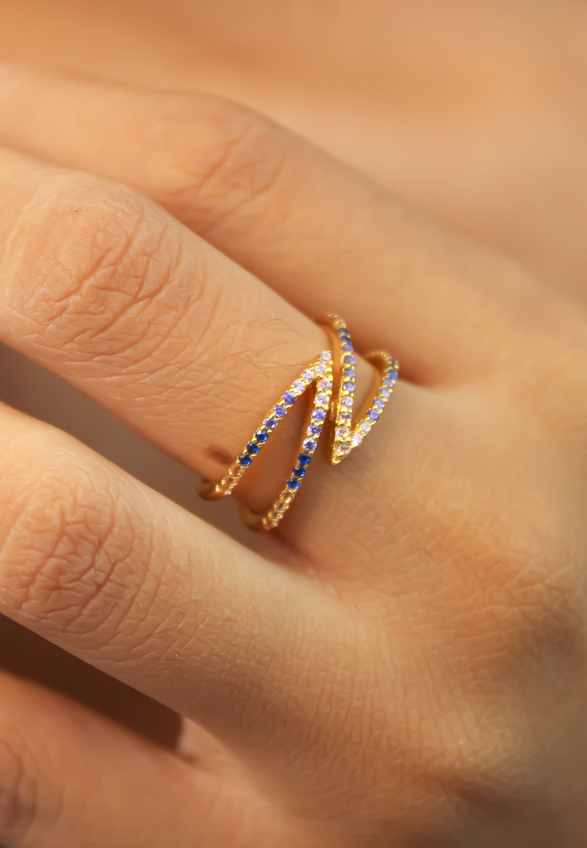 Gold maldives x ring bombay sunset