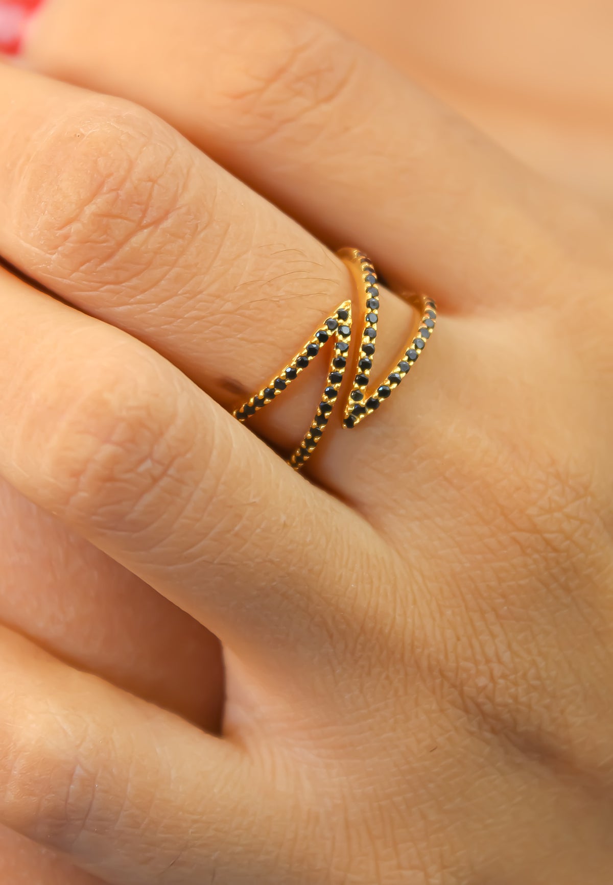 Gold maldives x ring bombay sunset
