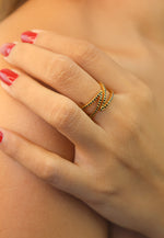 Cargar imagen en el visor de la galería, oro anillo Maldives X Bombay Be Sunset
