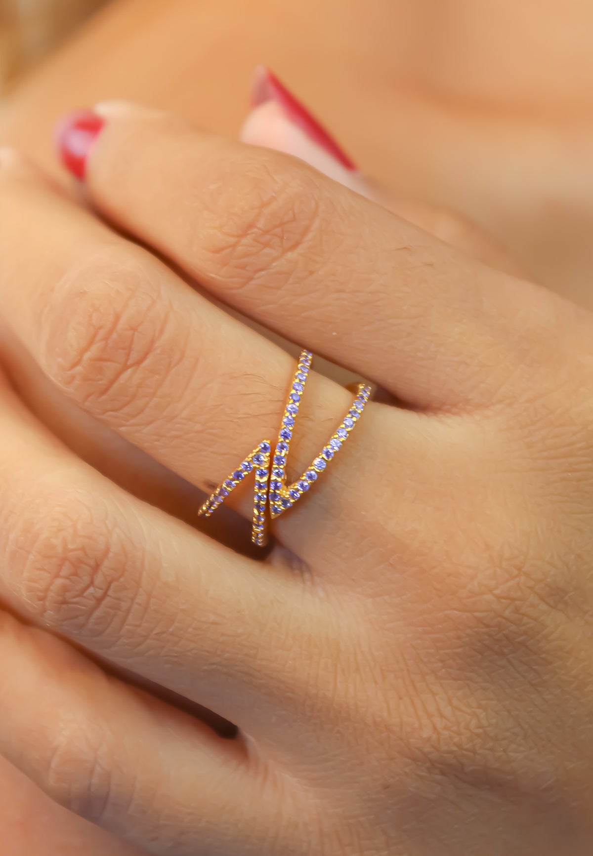 Gold maldives x ring bombay sunset