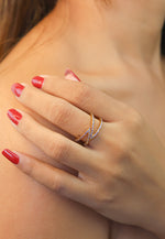 Cargar imagen en el visor de la galería, anillo gold maldives x ring Bombay Be Sunset
