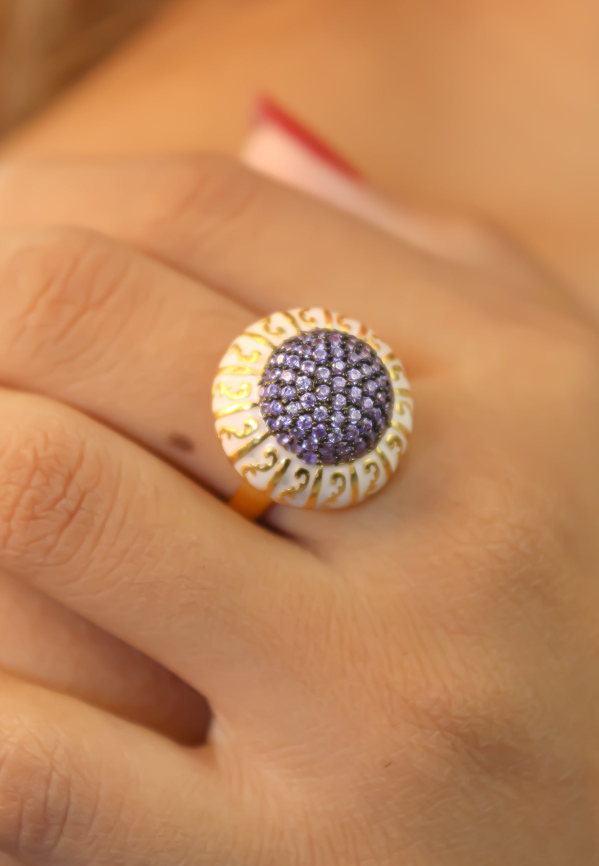 Small lily ring below 50 bridal bride earrings bridesmaid bridesmaids bombay sunset