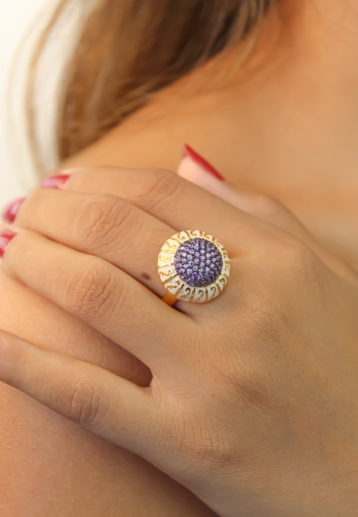 Small lily ring below 50 bridal bride earrings bridesmaid bridesmaids bombay sunset