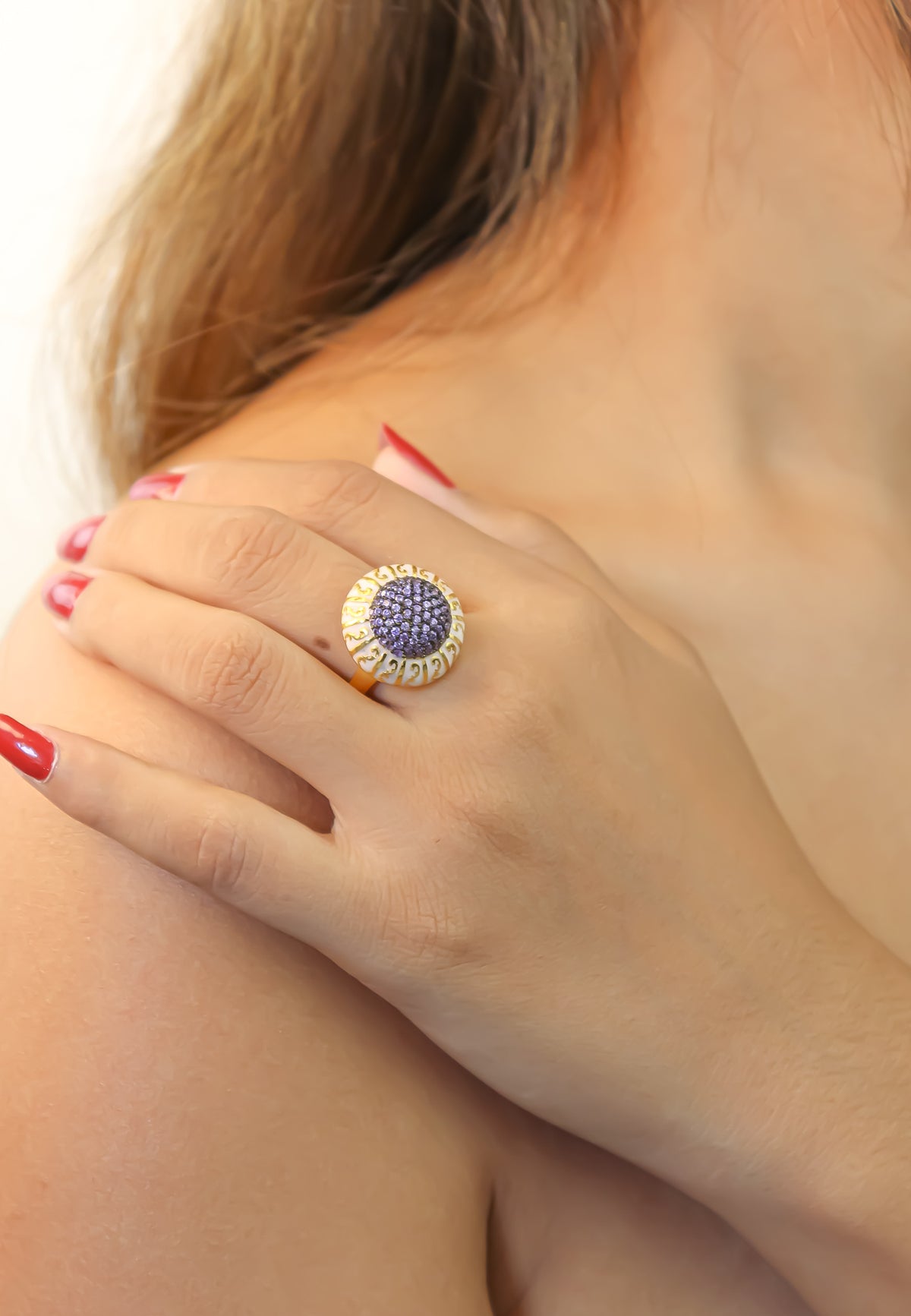 Small lily ring below 50 bridal bride earrings bridesmaid bridesmaids bombay sunset
