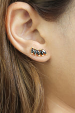 Load image into Gallery viewer, nantes stone earrings Bombay Sunset
