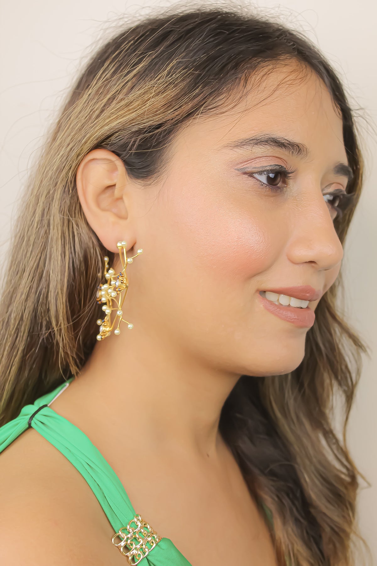 lienzo earrings Bombay Sunset