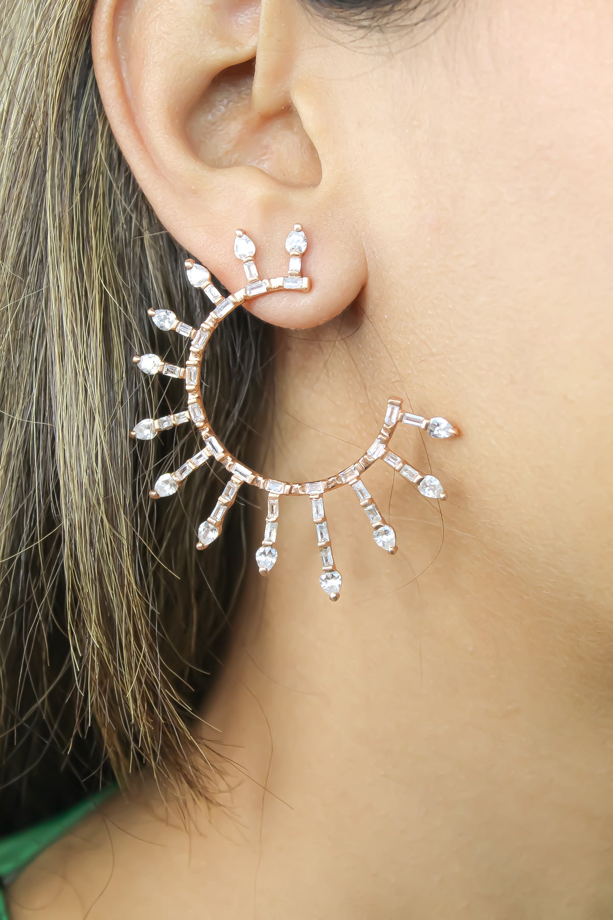 benidorm earrings Bombay Sunset