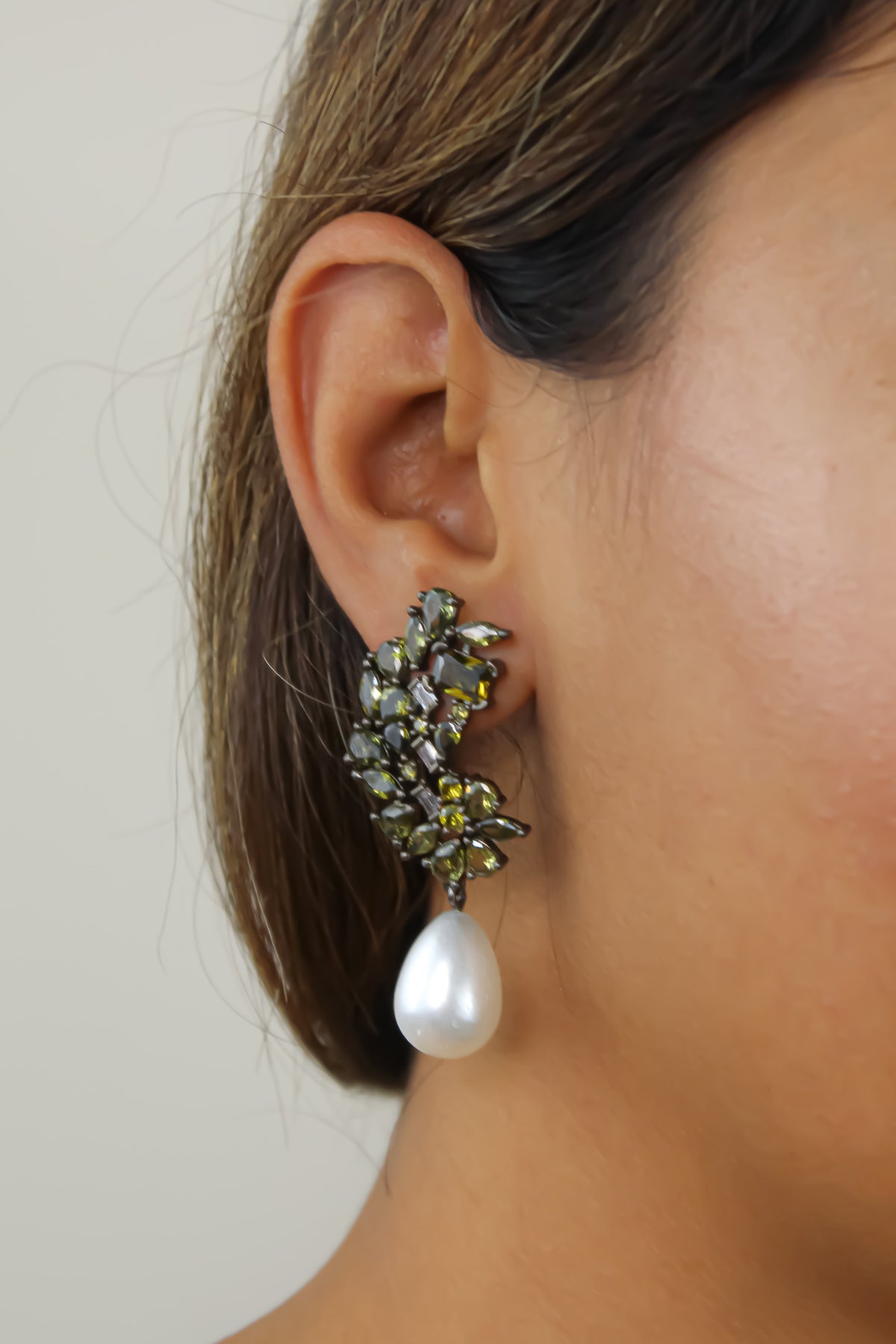 Frosty pearl earrings below 50 big bridal bride bridesmaid bombay sunset