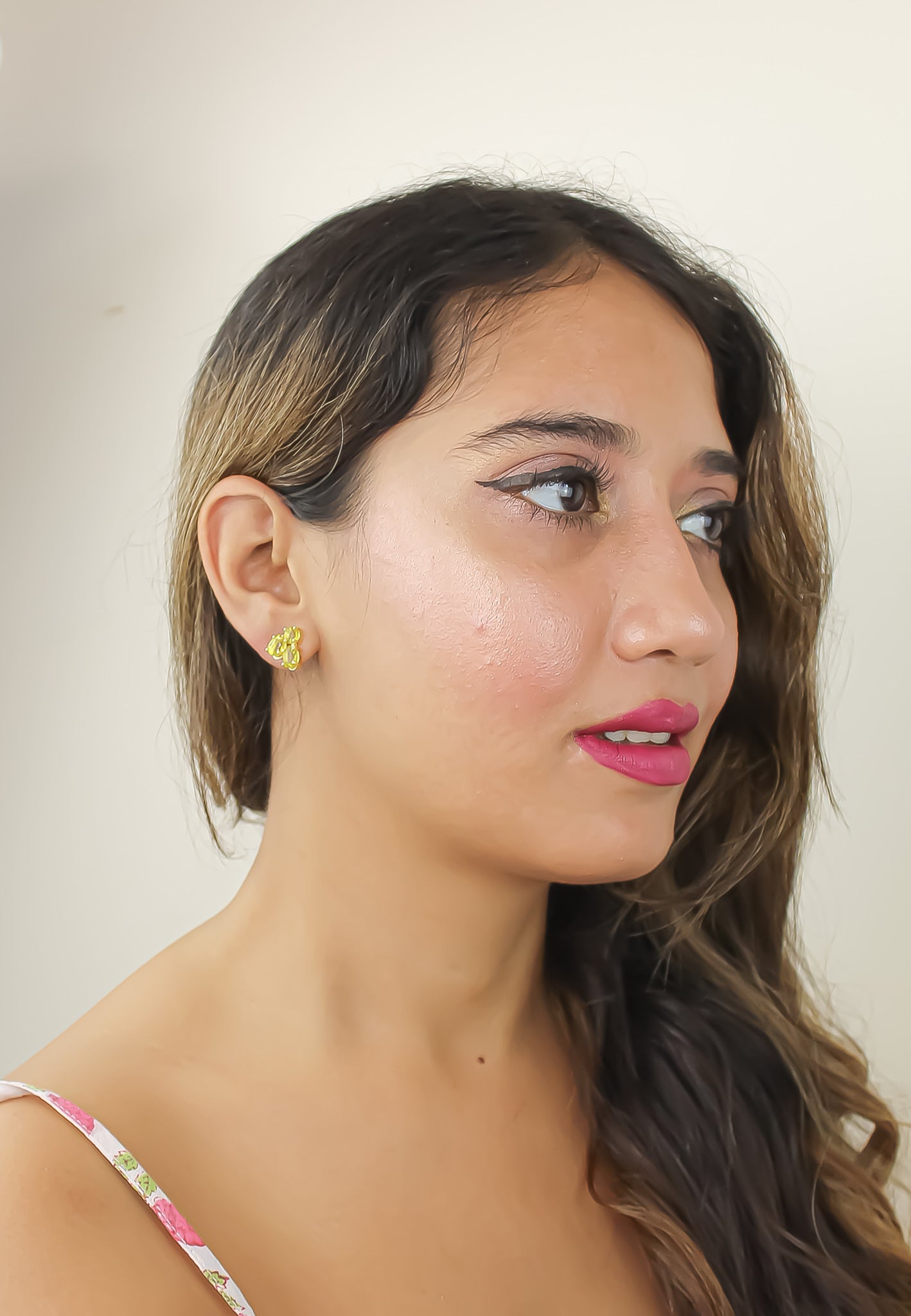 noor earrings Bombay Sunset