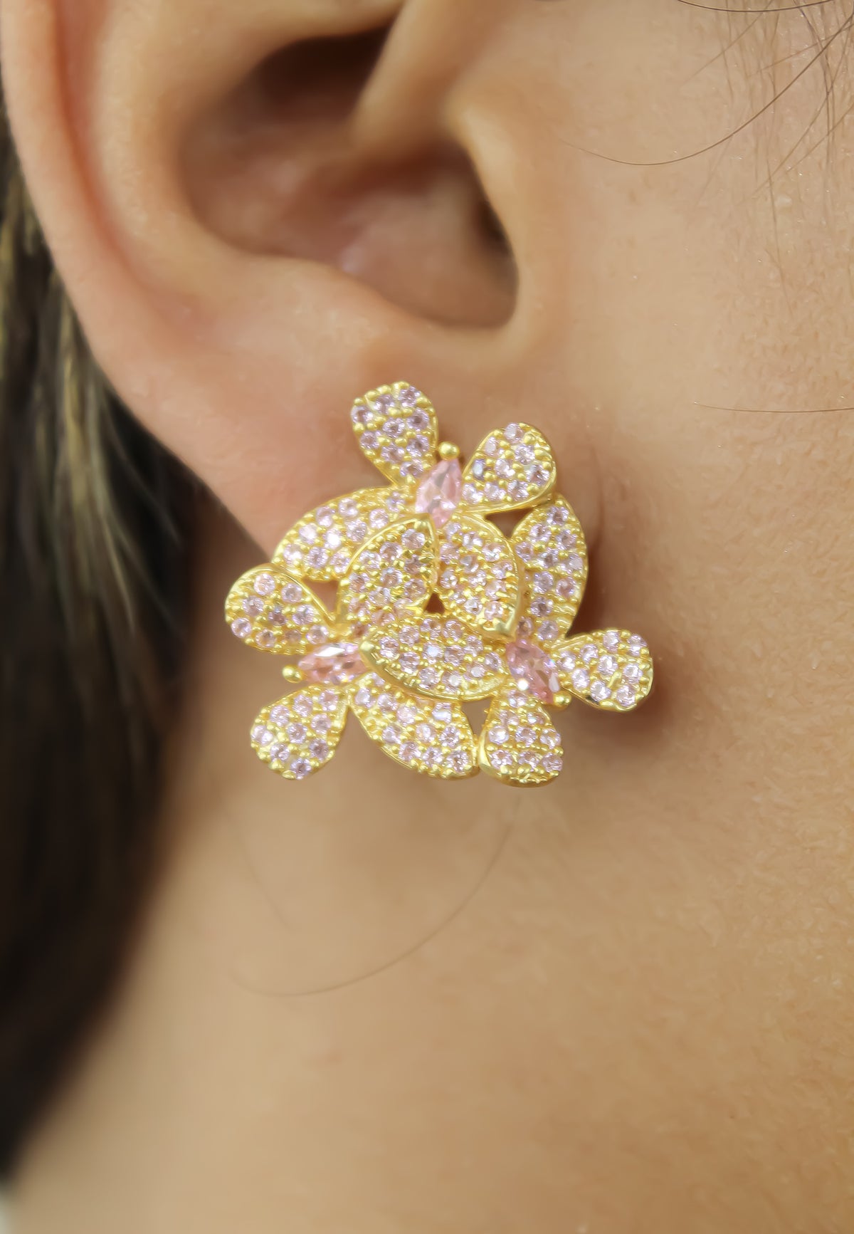 African butterfly earrings bombay sunset