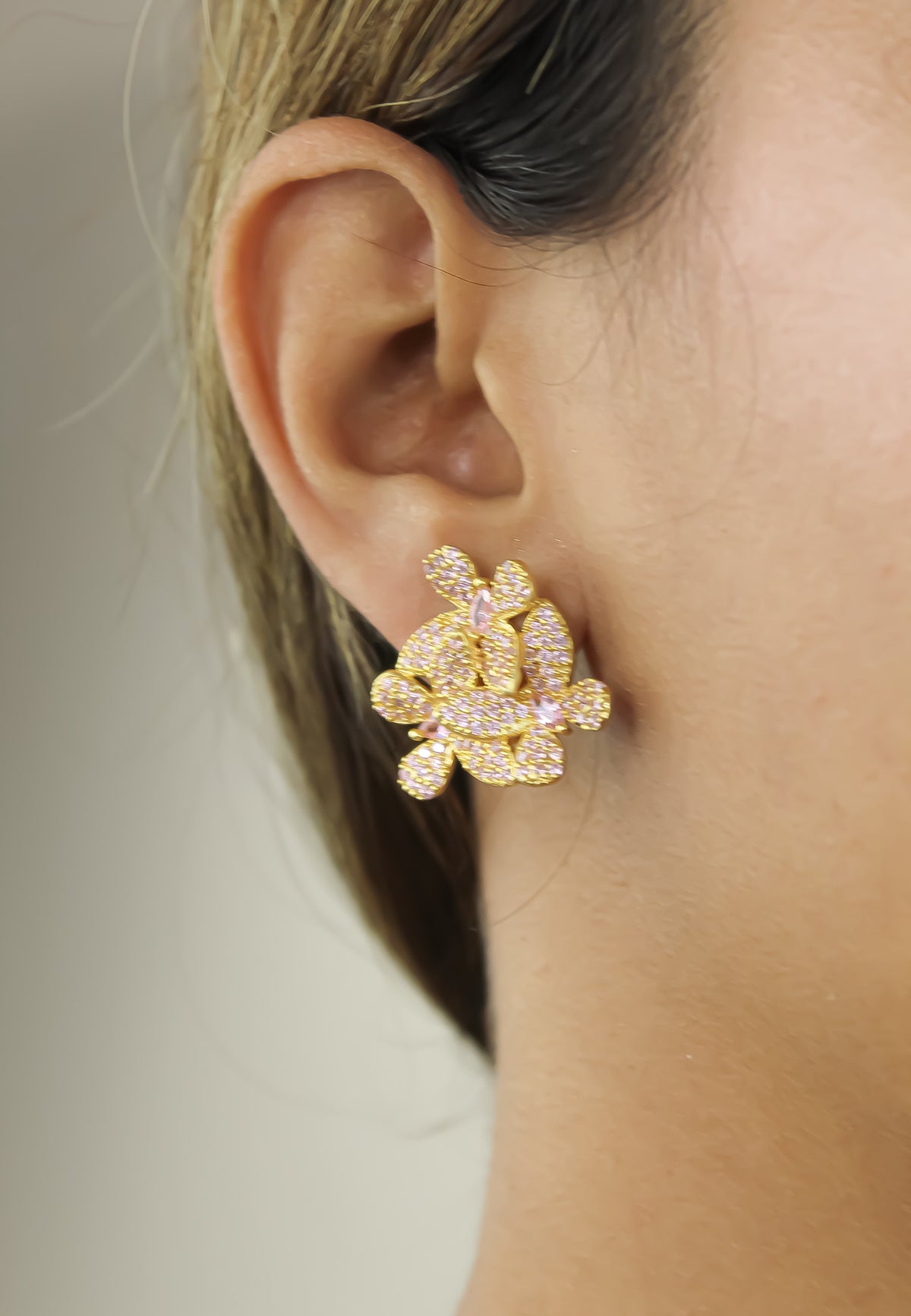 African butterfly earrings bombay sunset