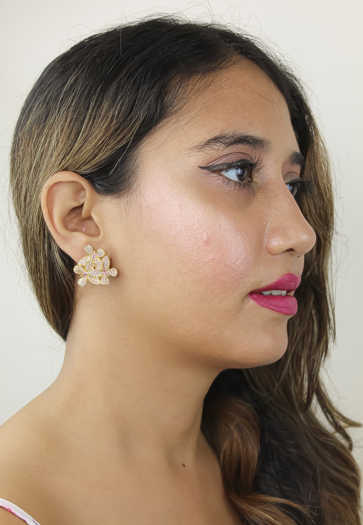 African butterfly earrings bombay sunset