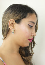 Bild in den Galerie-Viewer laden, nikobar stone earrings below 50 boda bodas fiesta invitada Bombay Sunset
