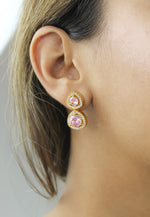 Bild in den Galerie-Viewer laden, nikobar stone earrings below 50 boda bodas fiesta invitada Bombay Sunset
