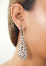 Load image into Gallery viewer, Tear Drop Earrings Bombay Sunset

