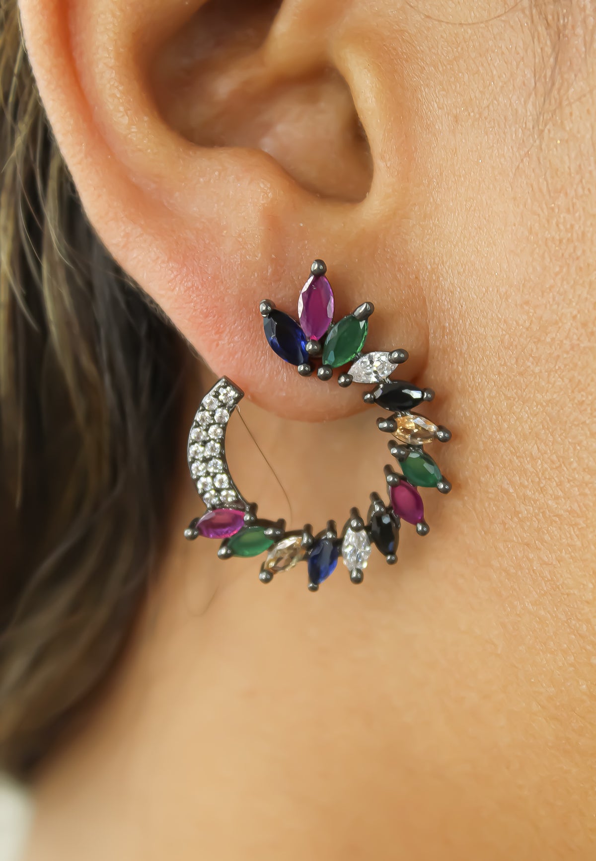 Viper earrings bombay sunset