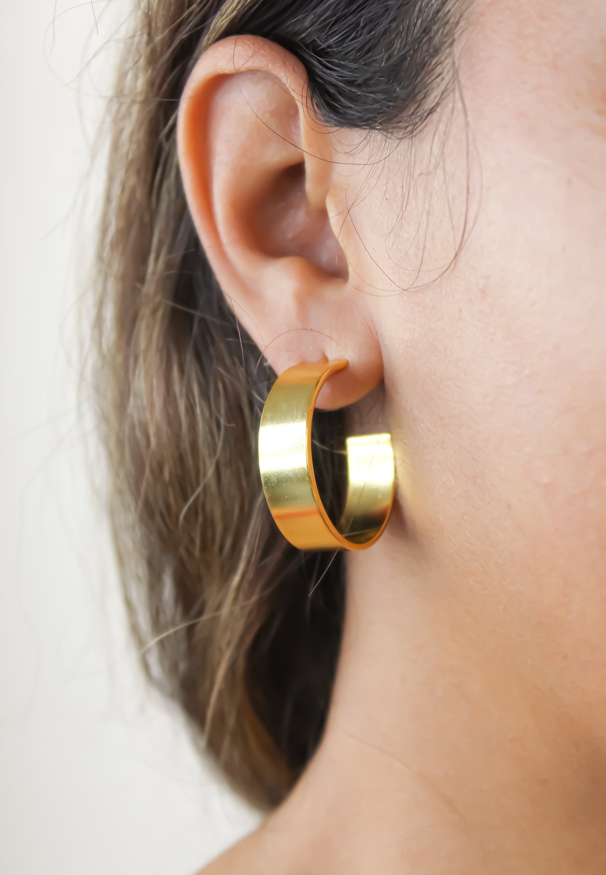 Arabia hoop earrings bombay sunset