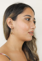 Load image into Gallery viewer, angel hoop earrings Bombay Sunset
