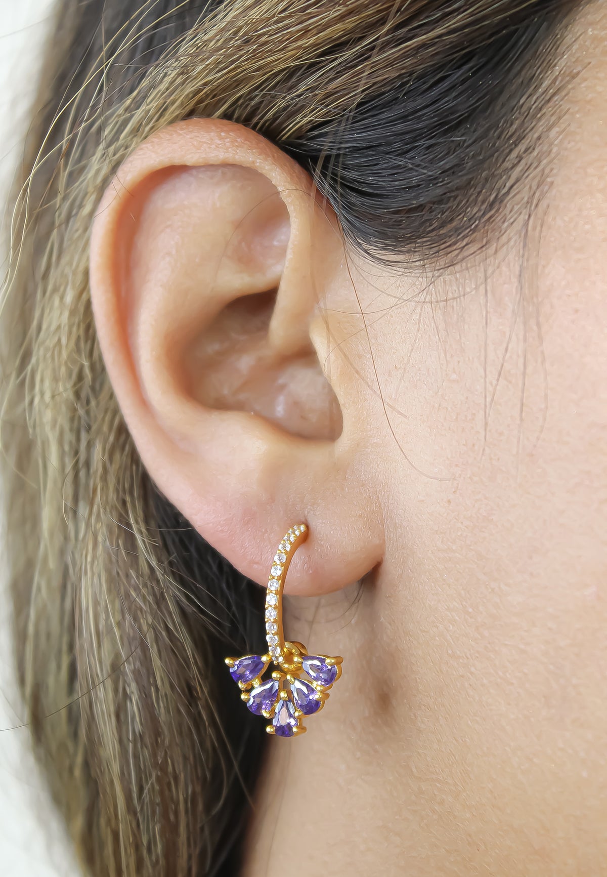 Bindweed earrings bombay sunset