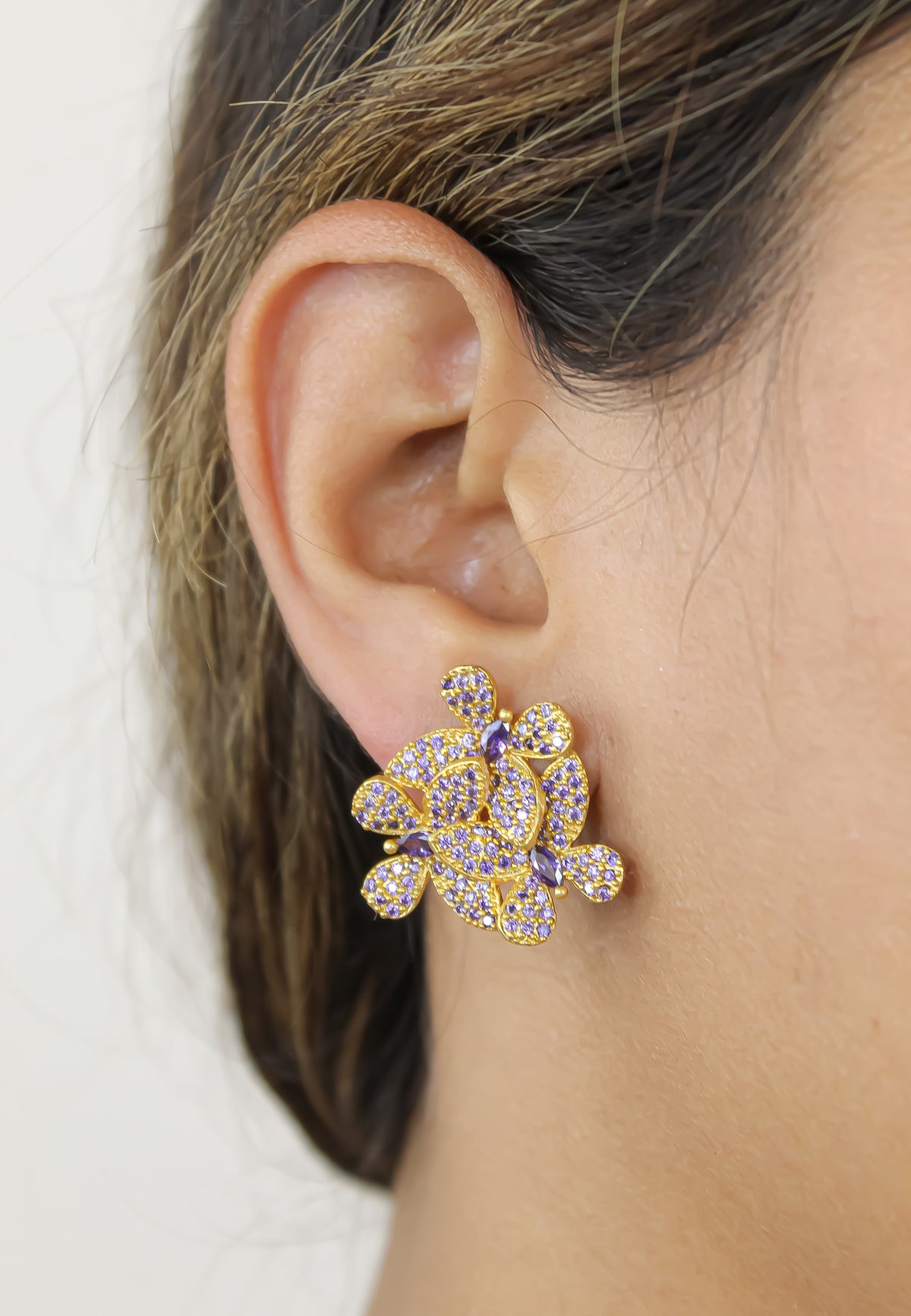 African butterfly earrings bombay sunset