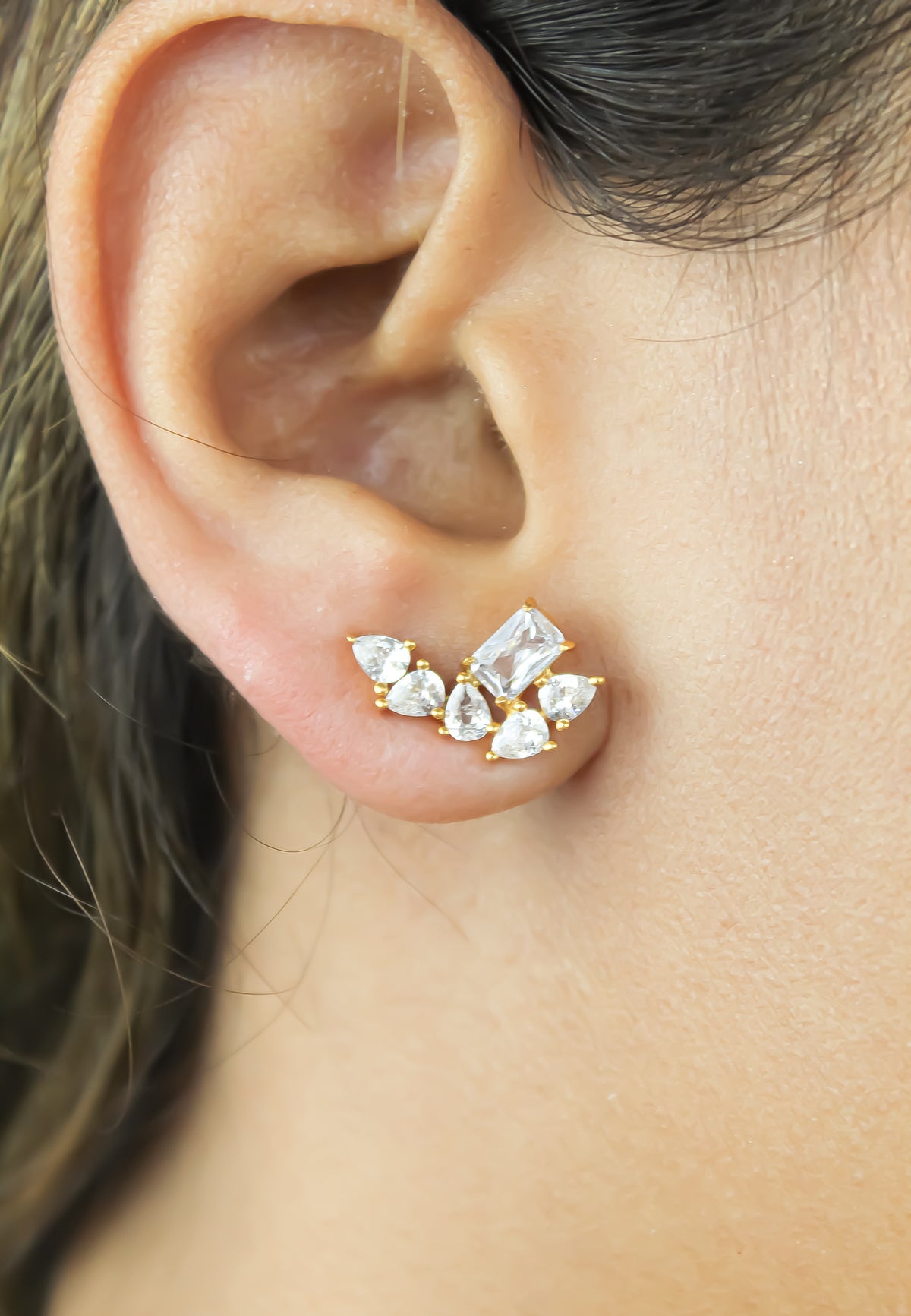 Goldfinch earrings bombay sunset