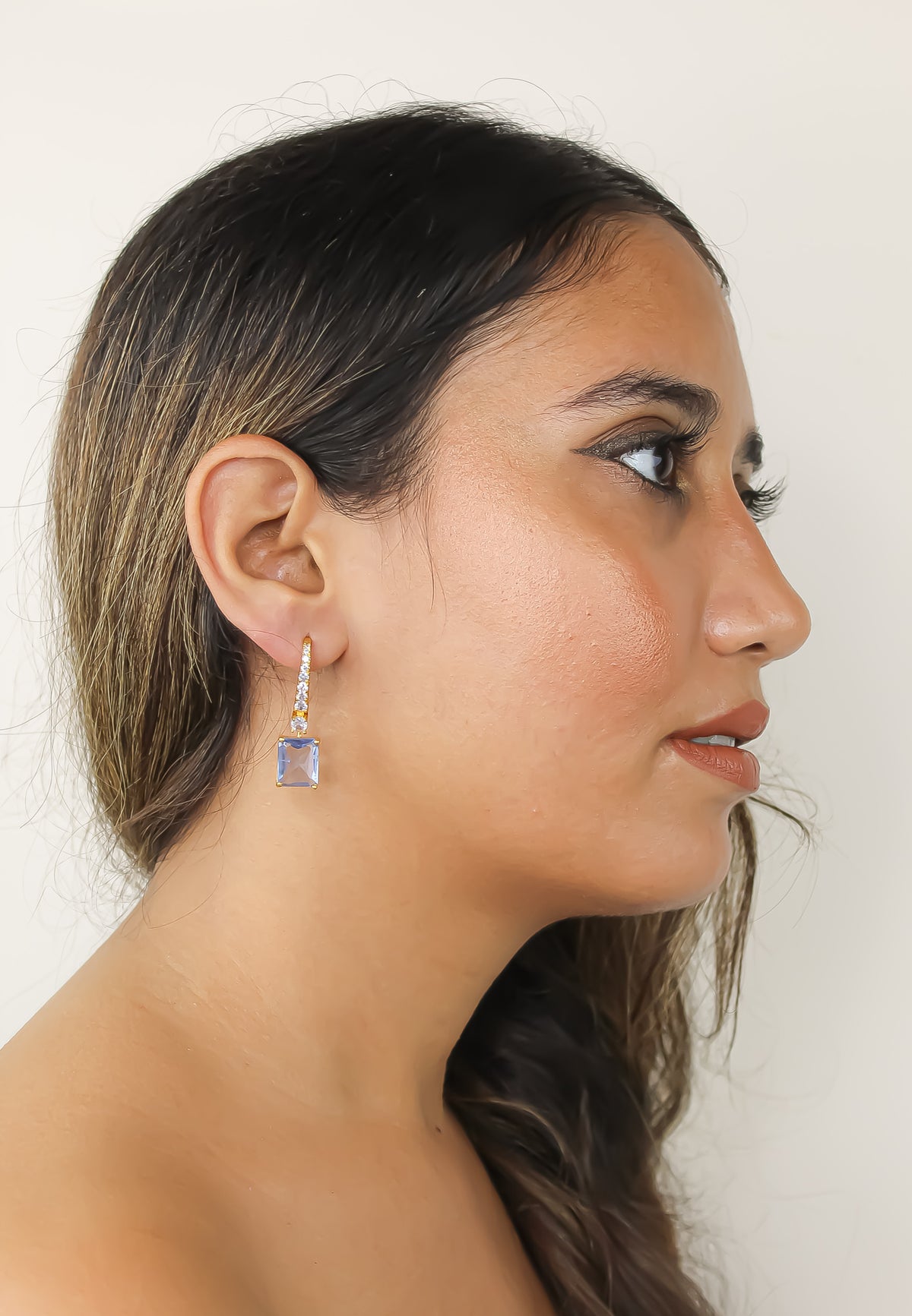Golden benares earrings bombay sunset