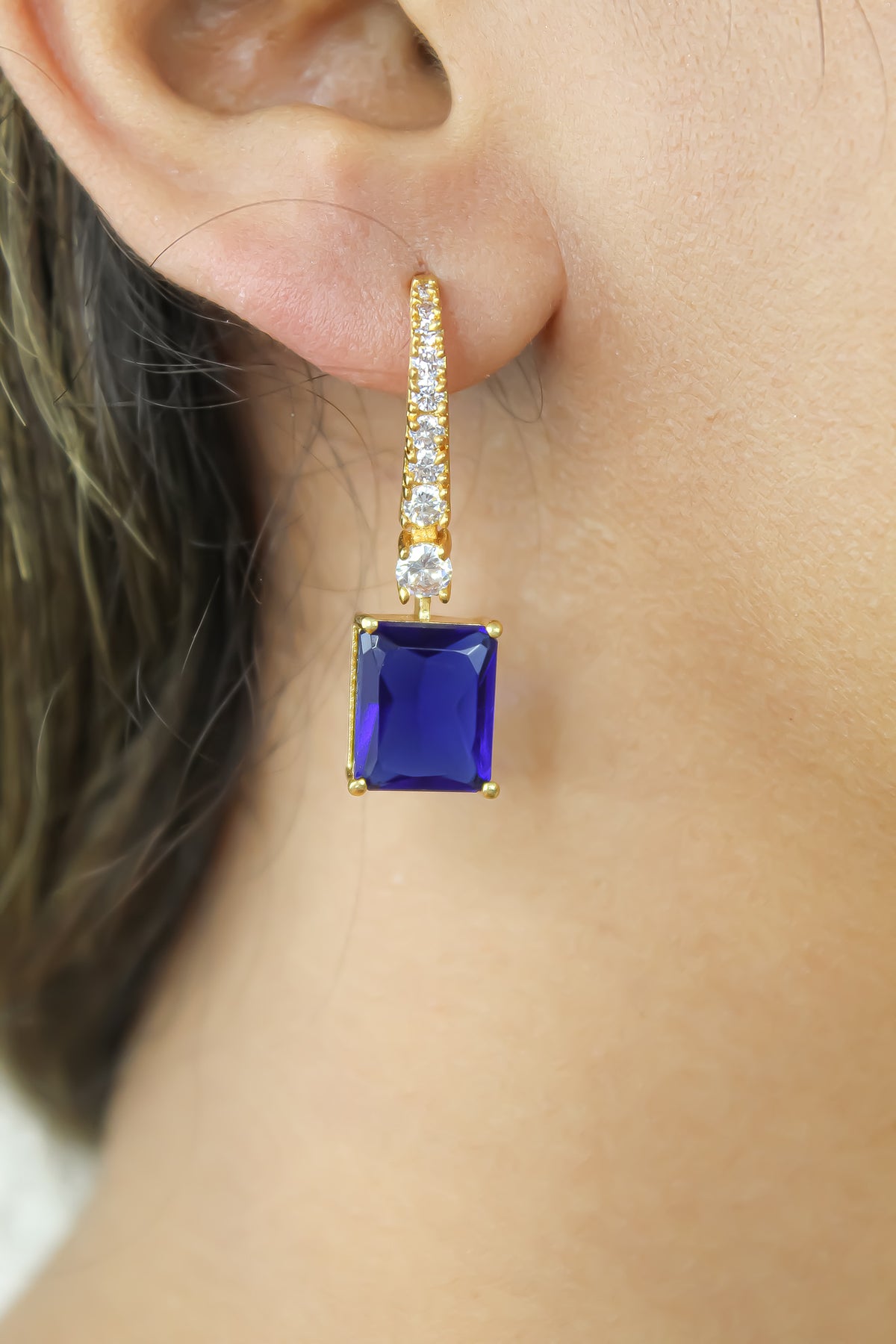 Golden benares earrings bombay sunset
