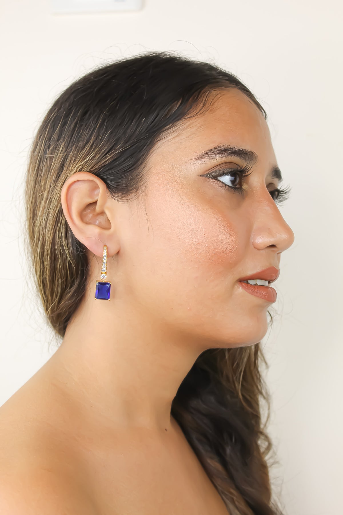 Golden benares earrings bombay sunset