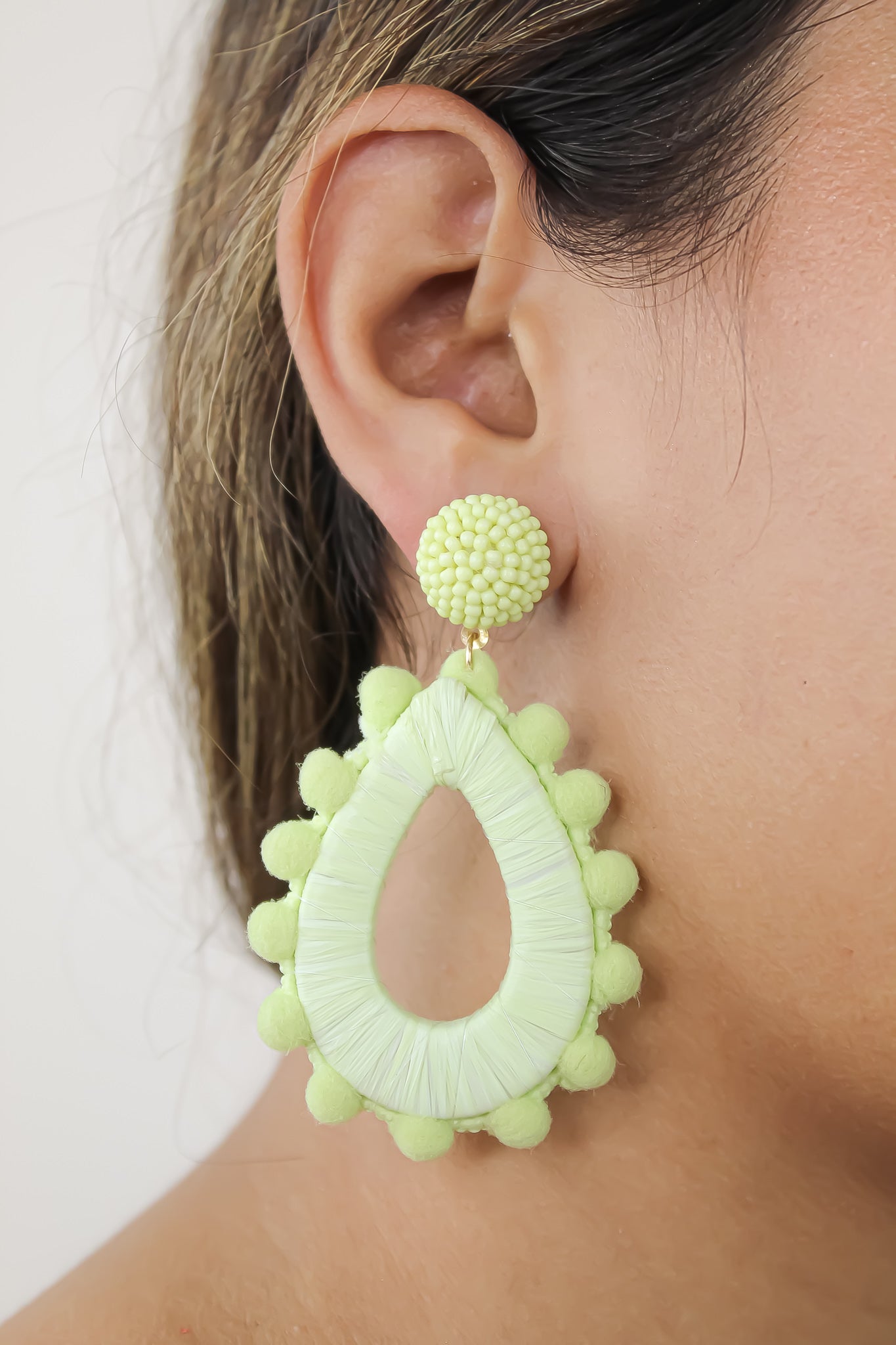 mayari lime earrings Bombay Sunset