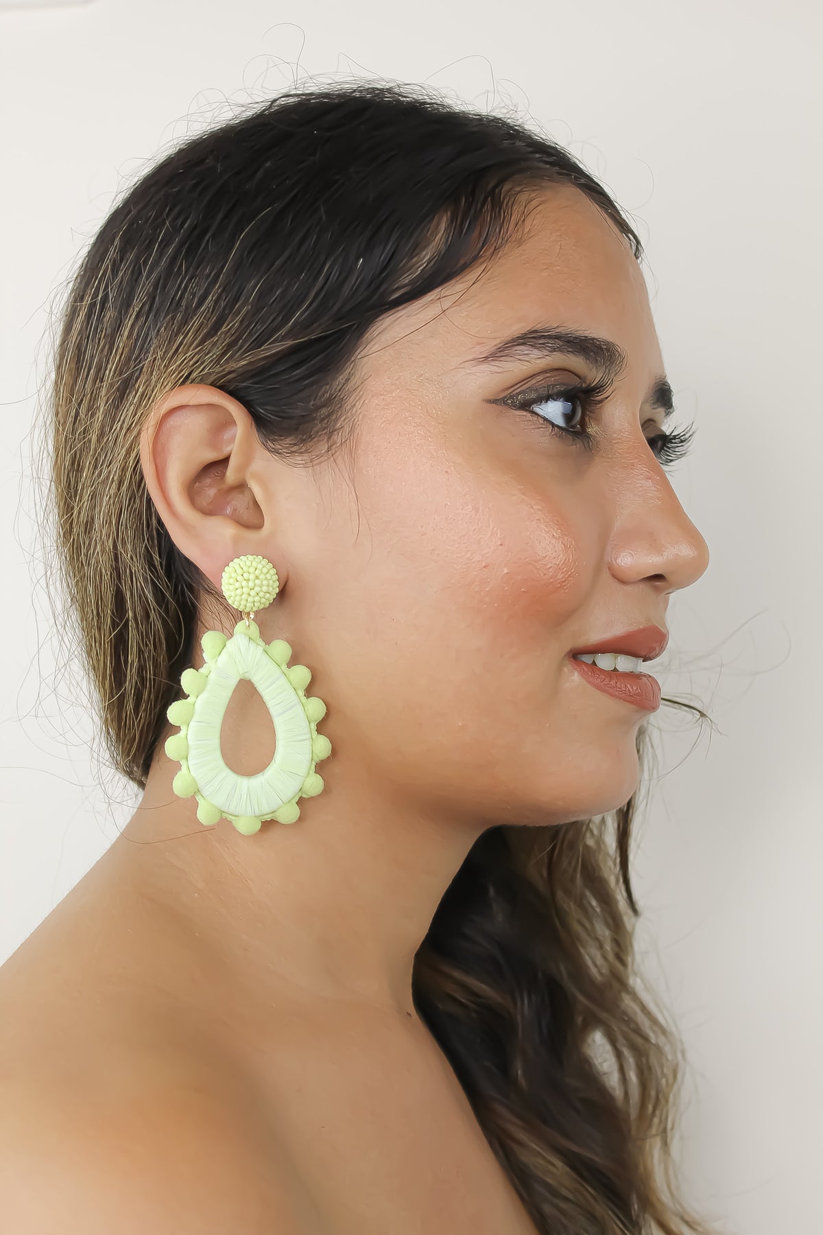 Mayari lime earrings bombay sunset