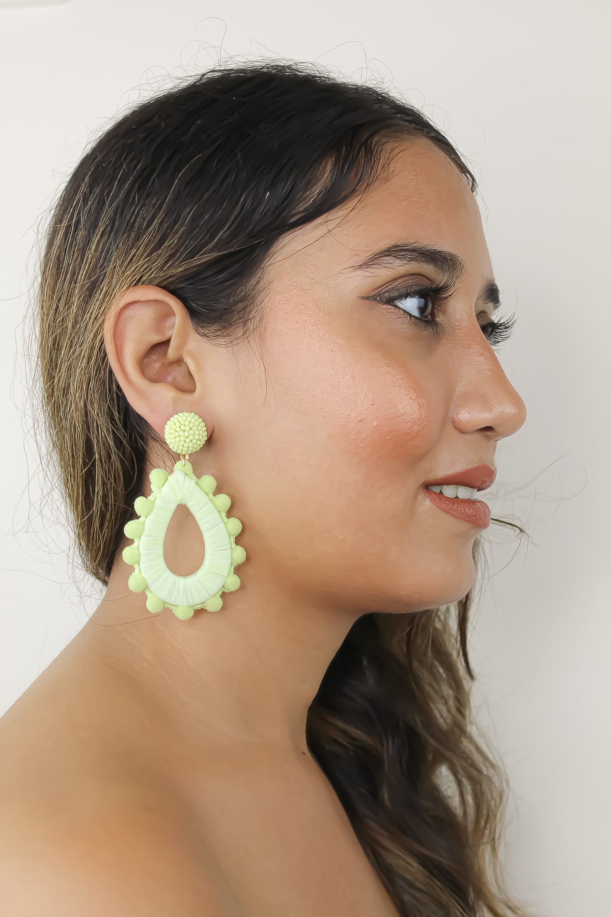 mayari lime earrings Bombay Sunset