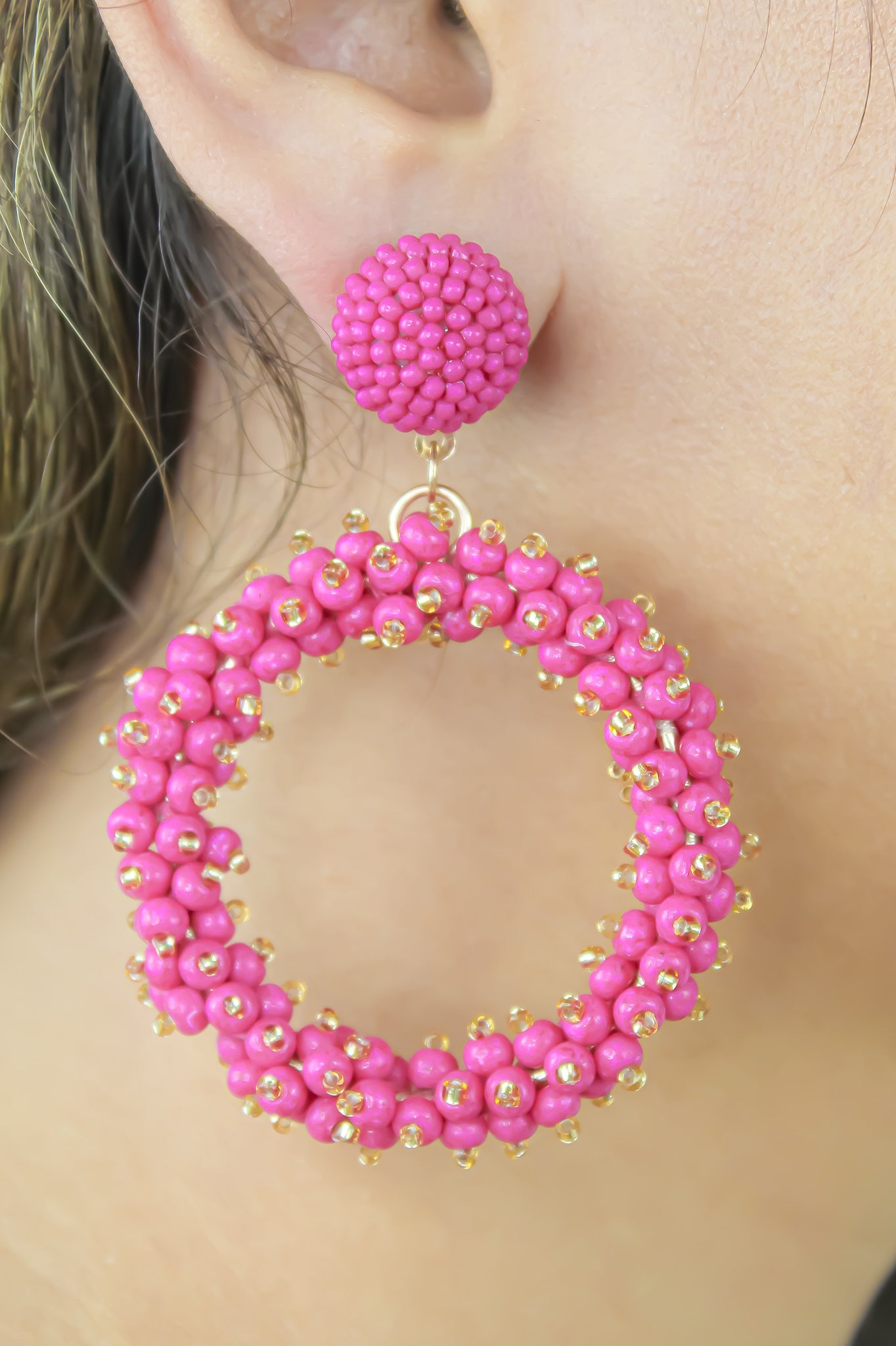 Danzon Fuchsia Earrings Bombay Sunset