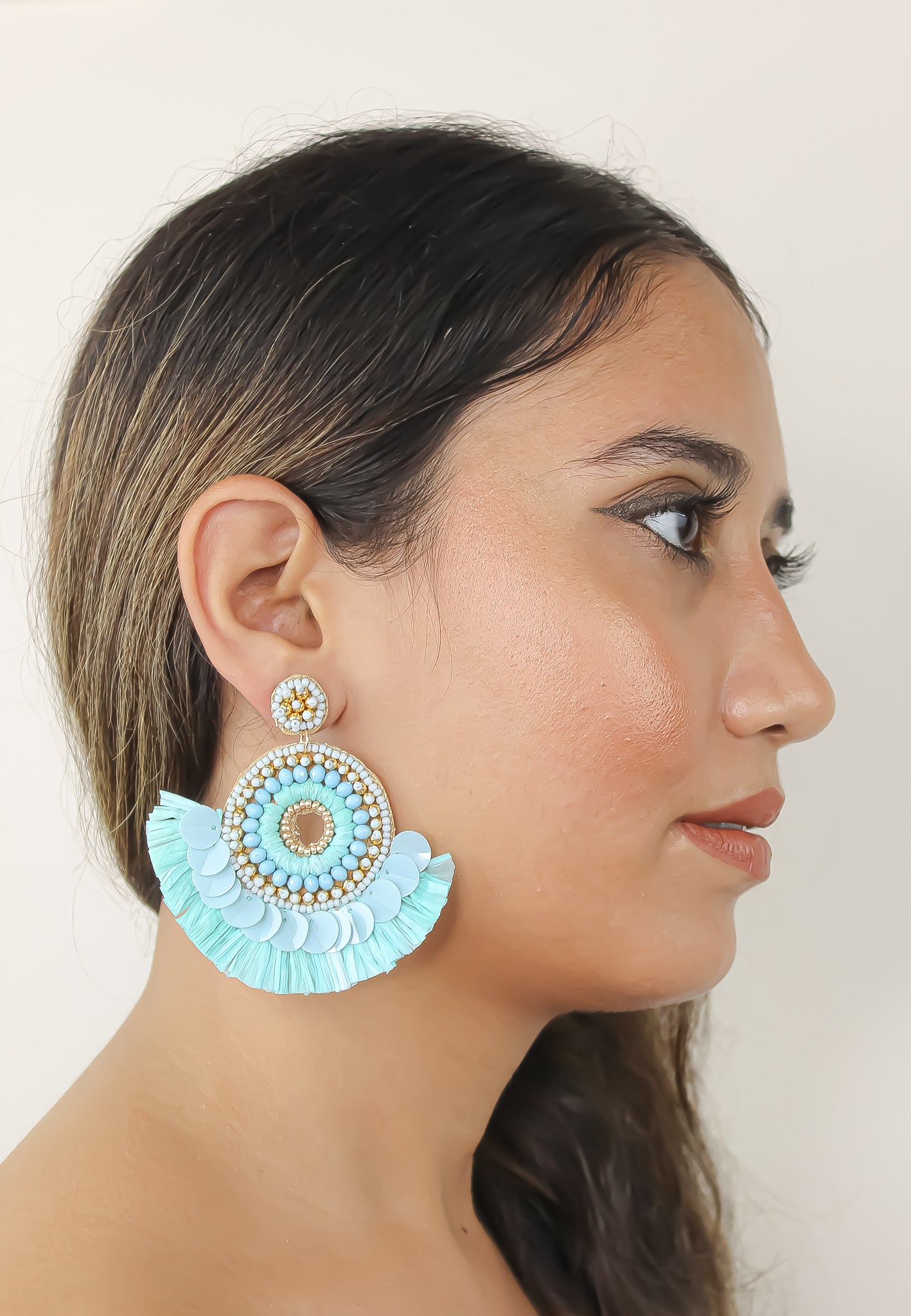 habanera turquoise earrings Bombay Sunset