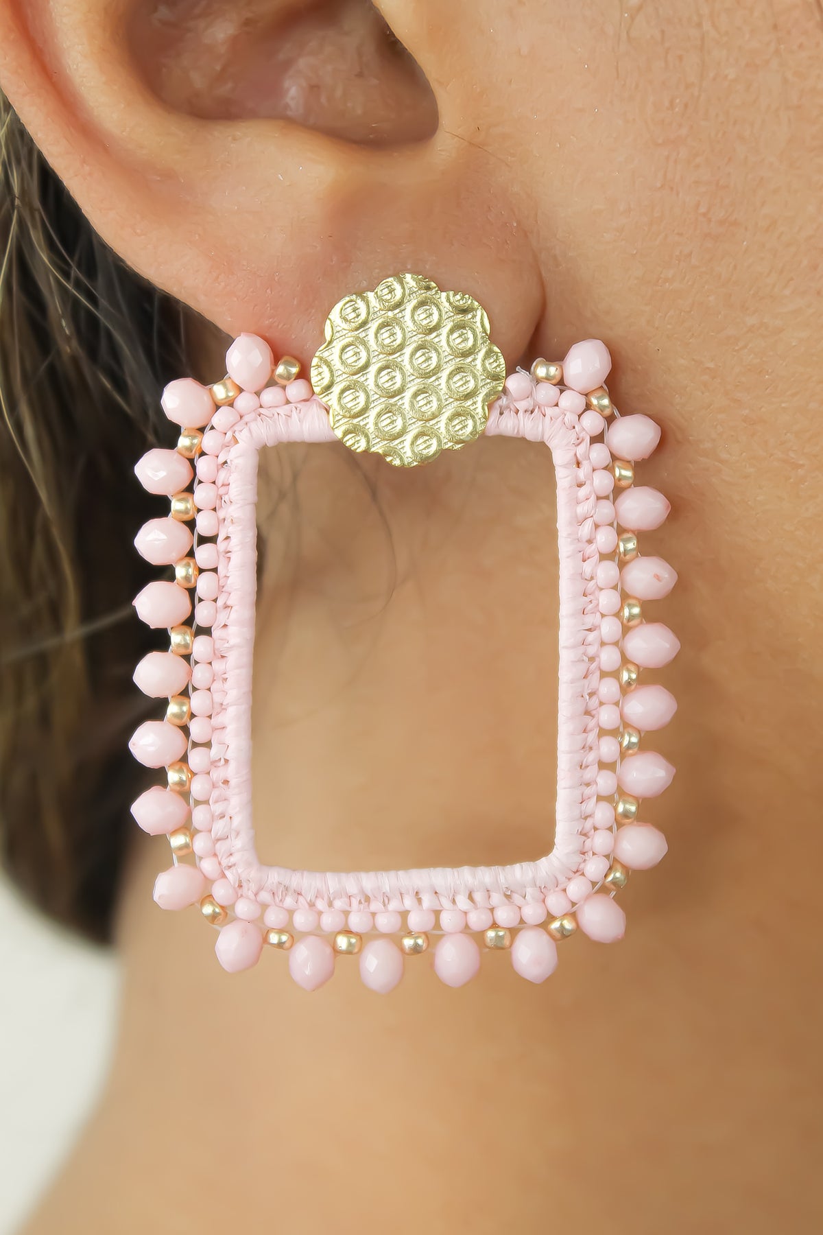 Rumba pink earrings bombay sunset