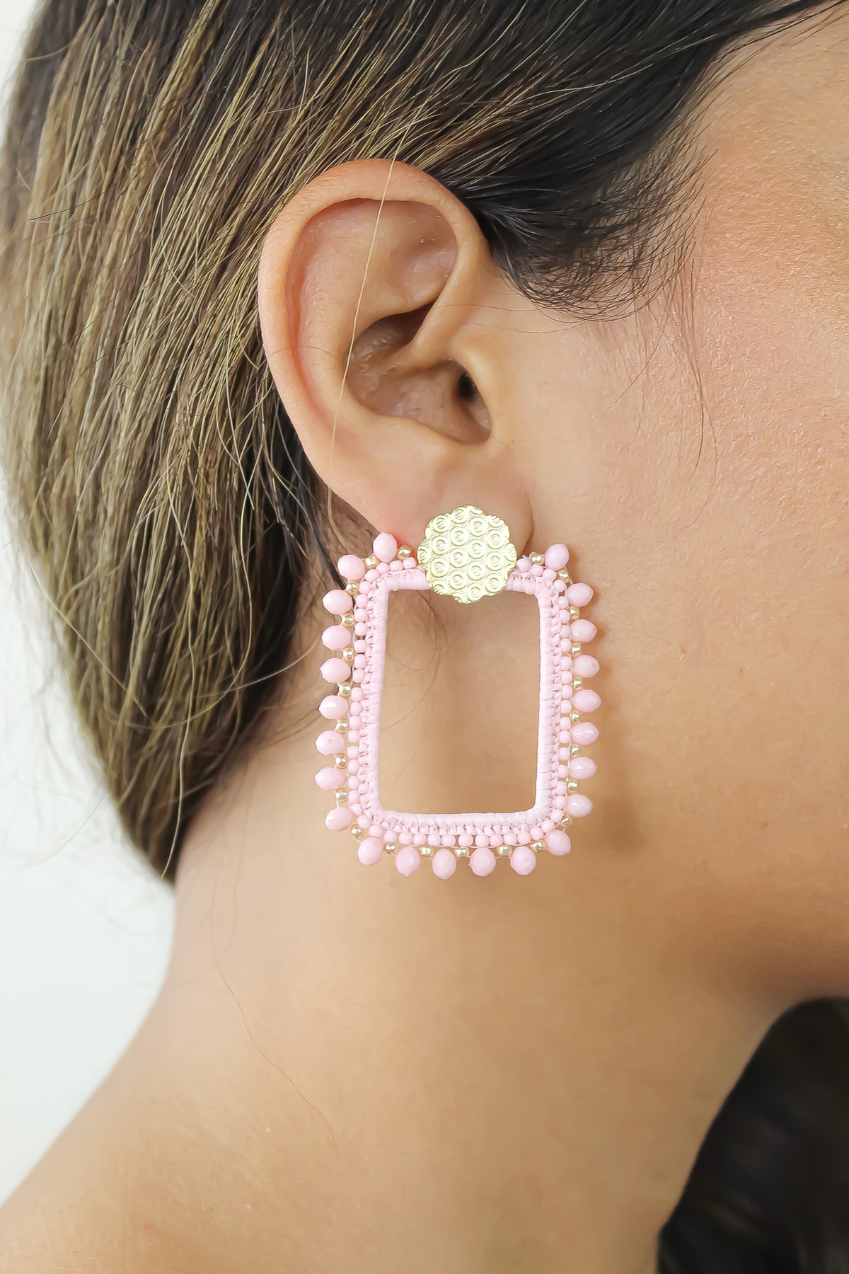 rumba pink earrings Bombay Sunset