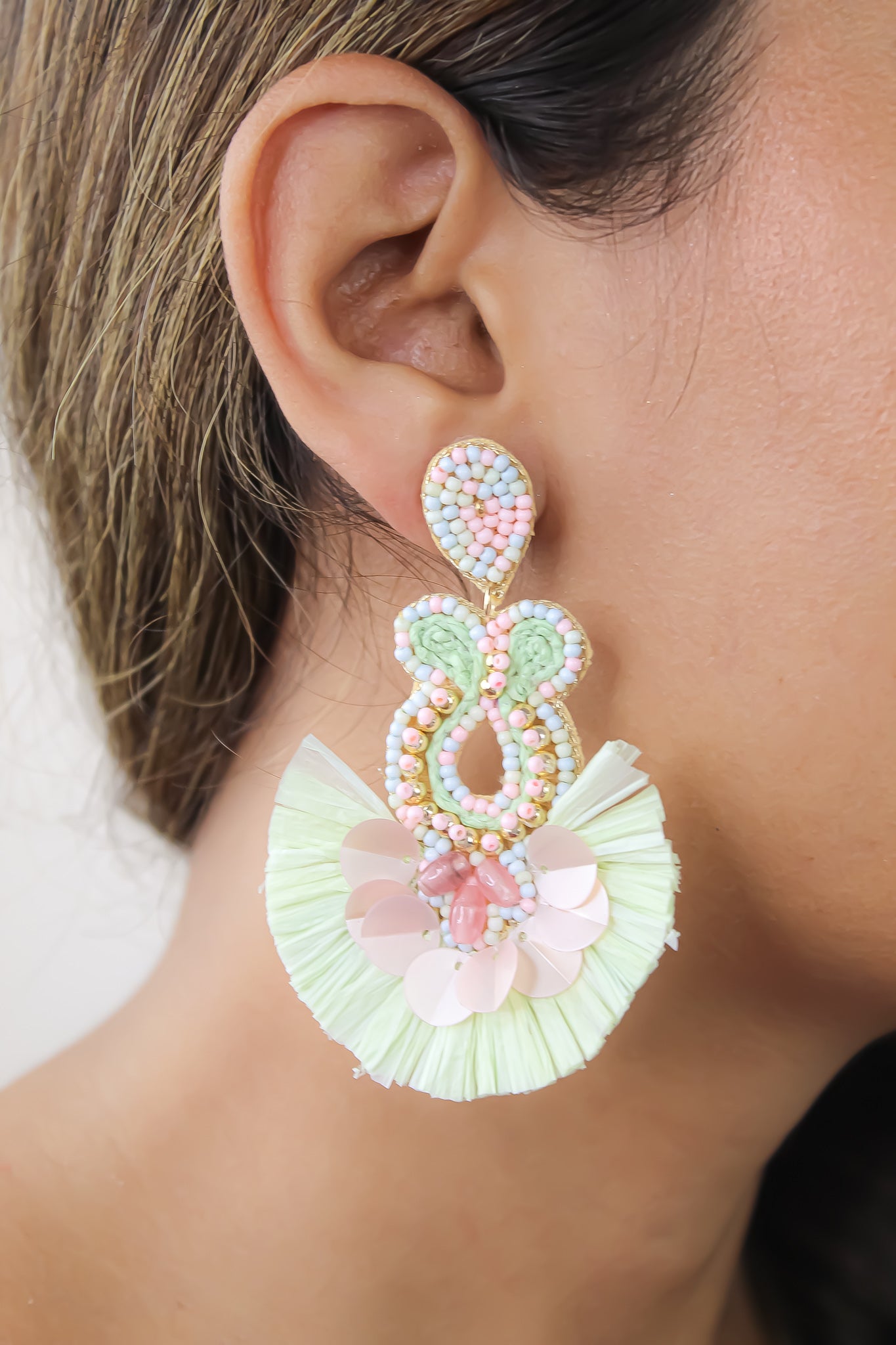 mambo earrings Bombay Sunset