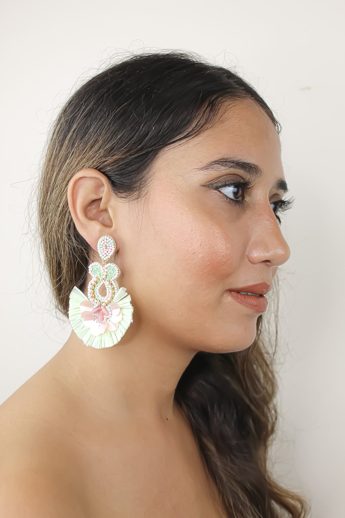 mambo earrings Bombay Sunset