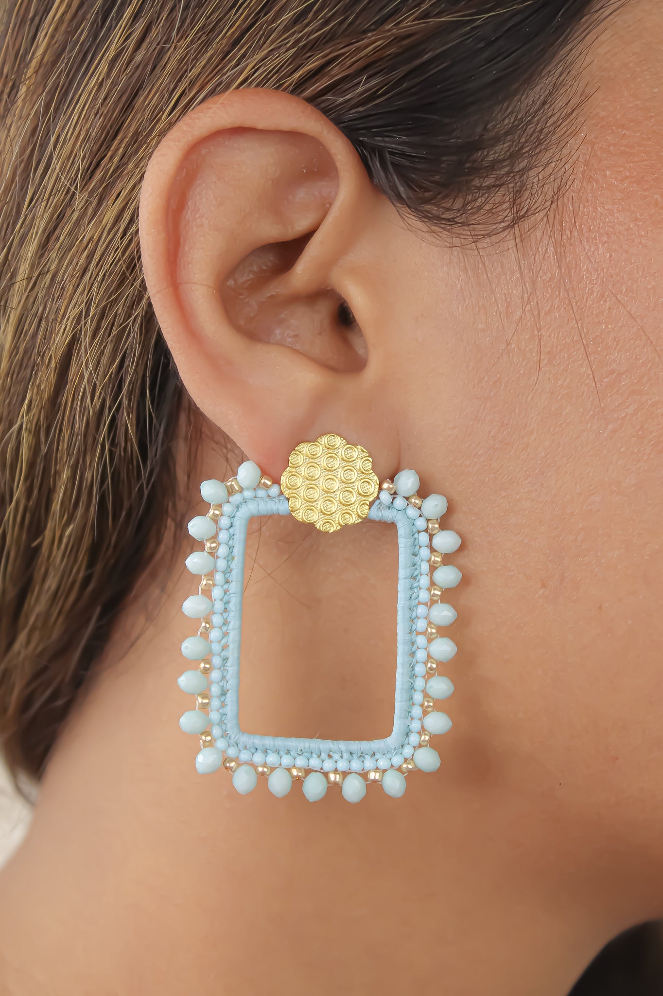 Rumba Blue Earrings Bombay Sunset