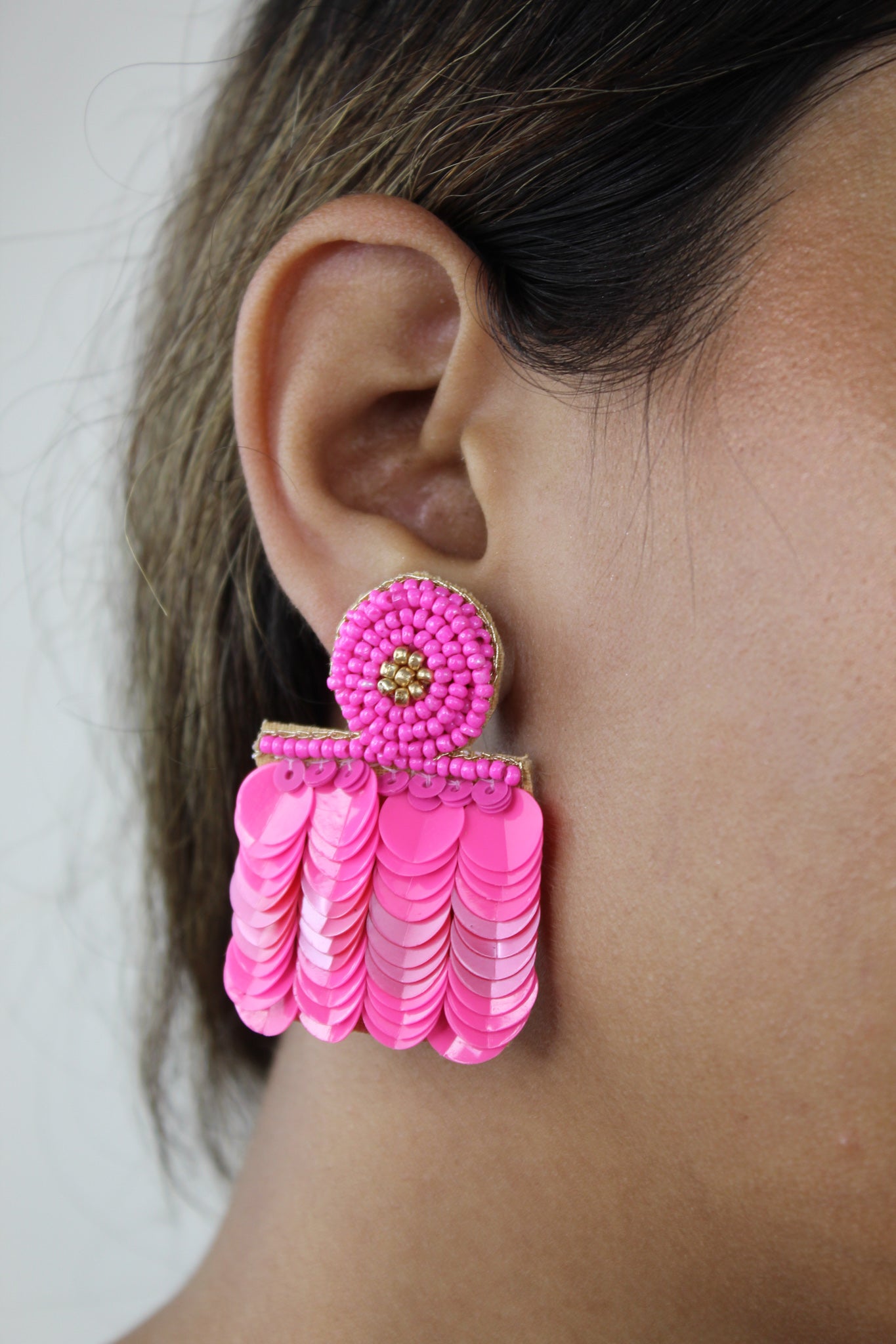 bolero earrings Bombay Sunset