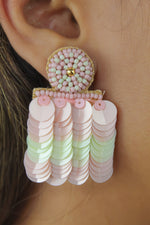 Load image into Gallery viewer, Bolero Green Earrings Bombay Sunset
