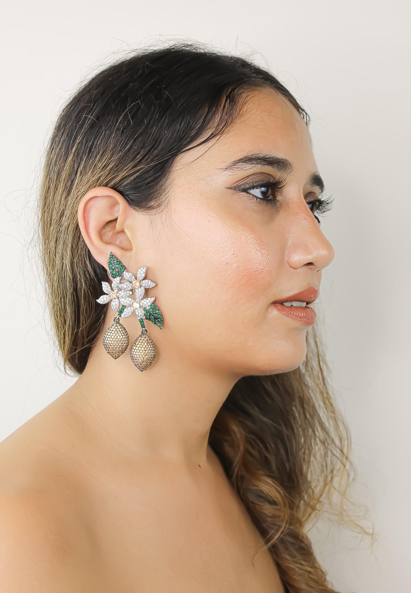 zeus earrings Bombay Sunset