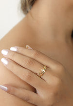 Load image into Gallery viewer, libra ring Bombay Sunset
