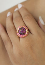 Cargar imagen en el visor de la galería, anillo pequeño lily por debajo de 50 aretes de novia novia damas de honor damas de honor Bombay Be Sunset
