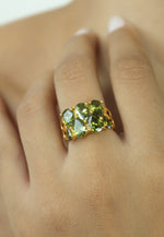 Load image into Gallery viewer, stepping stone ring Bombay Sunset
