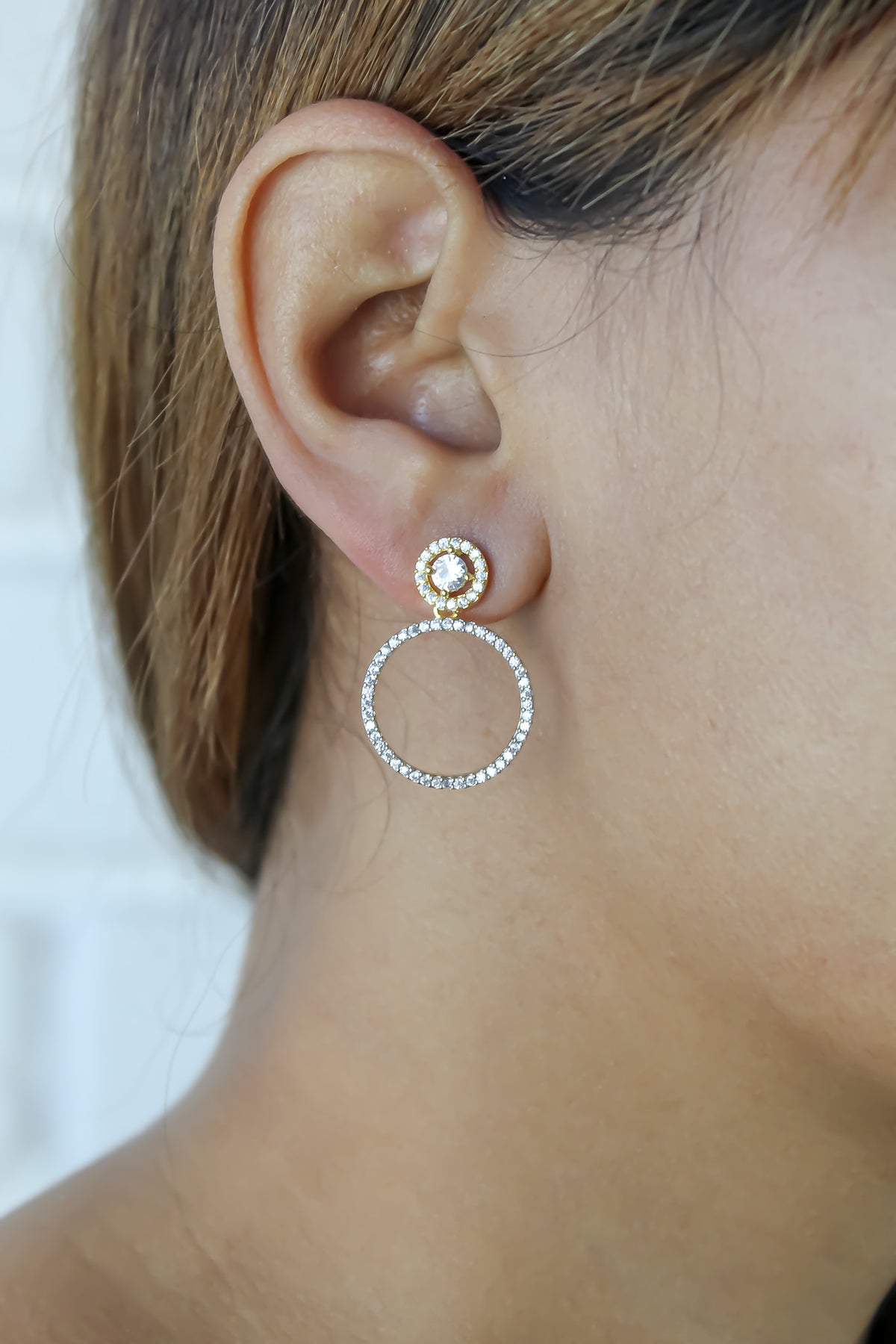 Hypnosis wave earrings bombay sunset