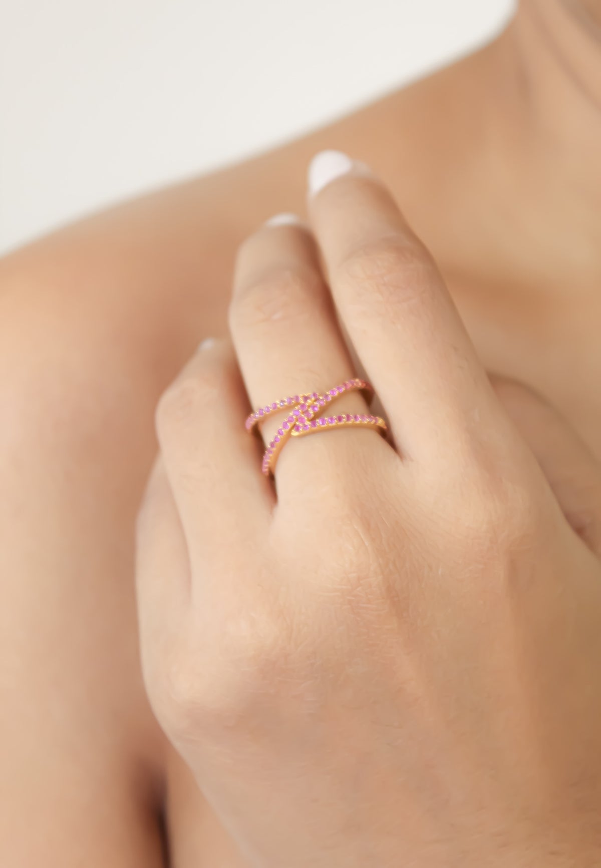 Gold maldives x ring bombay sunset