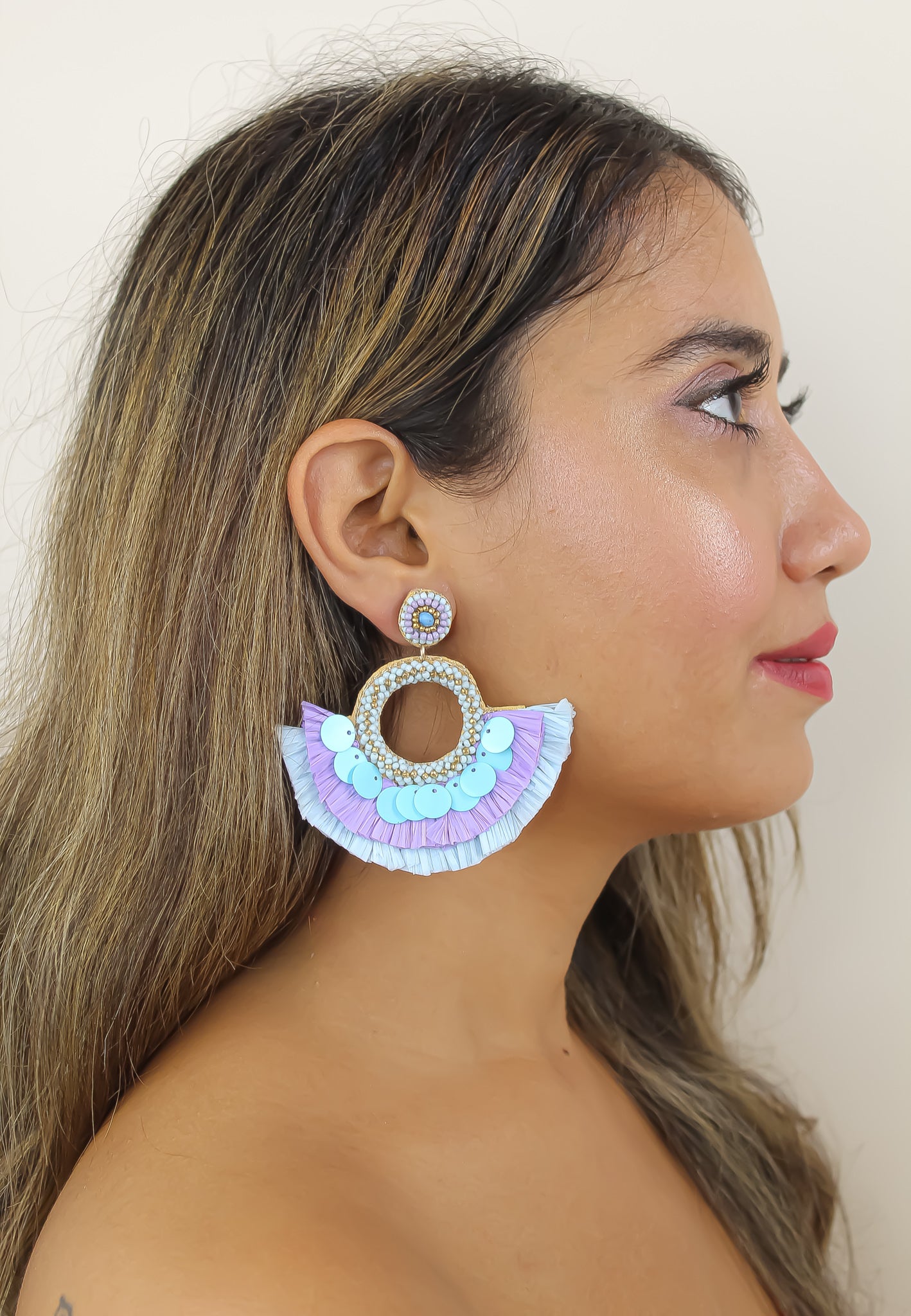 anzio turquoise earrings Bombay Sunset