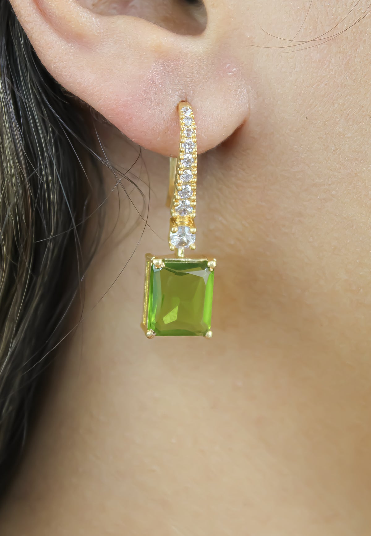 Golden benares earrings bombay sunset