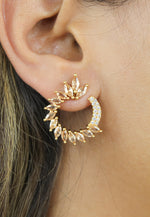 Load image into Gallery viewer, golden viper earrings Bombay Sunset
